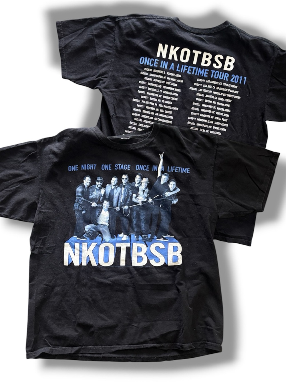 Once In A Lifetime Tour 2011 Black Graphic Tee